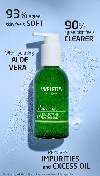 deep cleansing gel for clear balanced skin - weleda
